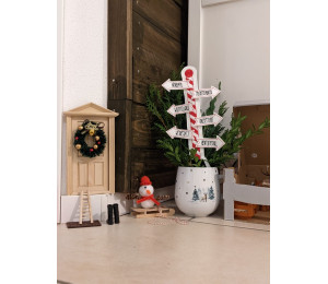 Stickserie ITH - Wichtel Wegweiser Nordpol